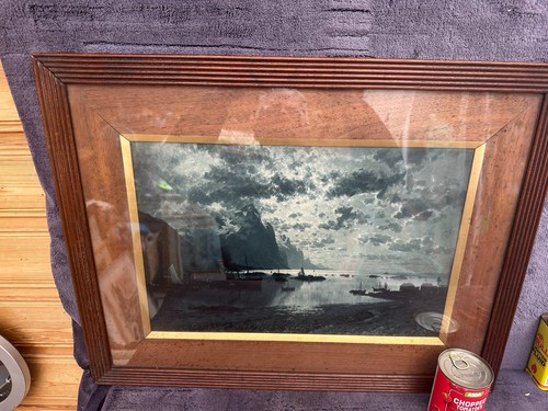 Lovely large antique framed - large,