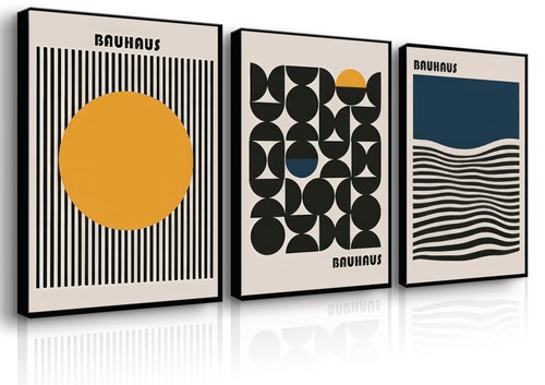 3pcs bauhaus style wall - 3pcs,