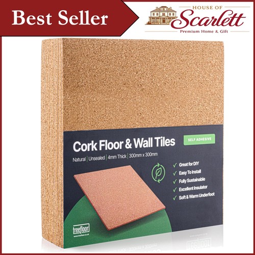 Natural cork wall and floor - and,