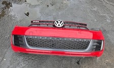 MK6 GOLF GTI FRONT BUMPER COMPLETE WITH GRILLS & PARKING SENSORS GENUINE RED