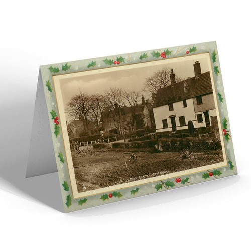 Xmas notelet vintage suffolk - xmas,