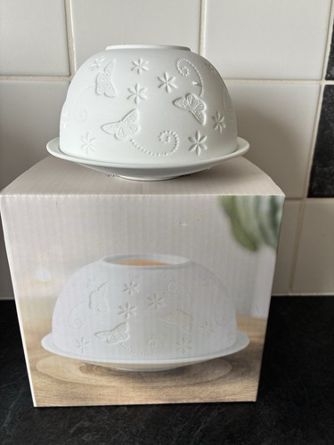 Porcelain dome tealight - dome, holder