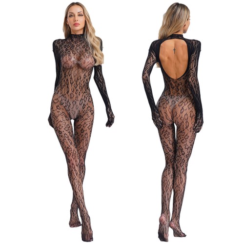 Womens fishnet bodystocking - womens,
