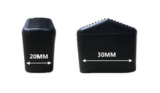 PAIR OF 20MM X 30MM REPLACEMENT LADDER / STEP LADDER FEET RUBBER GRIPS 
