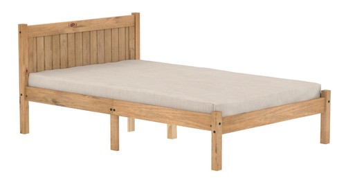 All pine waxed wood bed - all, pine,waxed