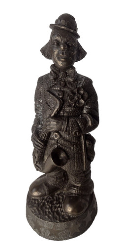 Clown sculpture figurine - clown, faux