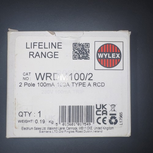Wylex wrdm100 100a 100ma - wylex,
