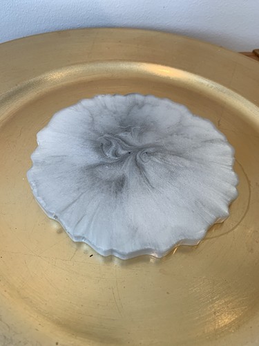 White grey marble resin - &,