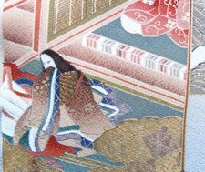 [AYANE] ONCE UPON A TIME IN KYOTO - Japanese Silk  KIMONO Fabric