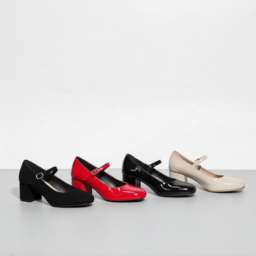 Womens block heel shoes ankle - block,