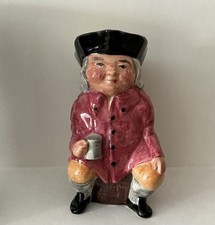 Vintage Artone Toby Jug "The Coachman" with deep pink Jacket 14cm Tall