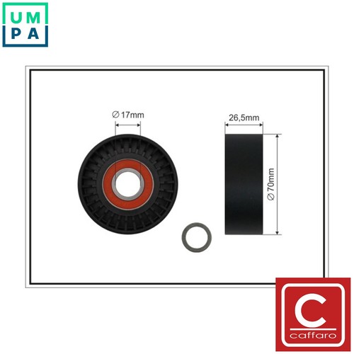 Tensioner pulley vribbed belt - tensioner,