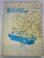 ROVER 2000 Illustrated Car Parts List Sep 1973 #RTC9021 Multi Lingual