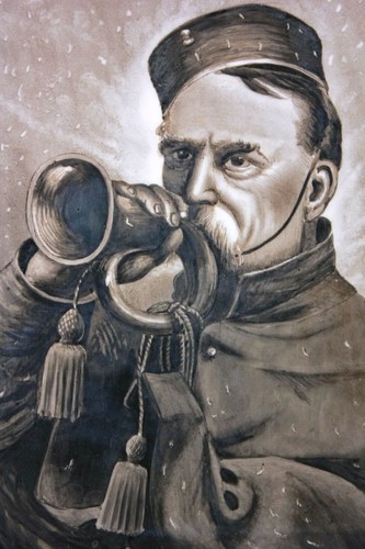 Ww1 porcelain painting - porcelain,