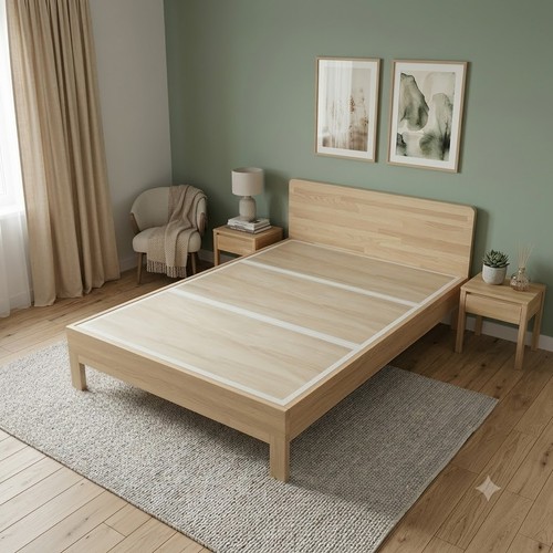Premium wood bed - wood, base