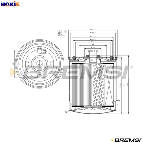 Fuel filter fe1312 for daewoo - filter,