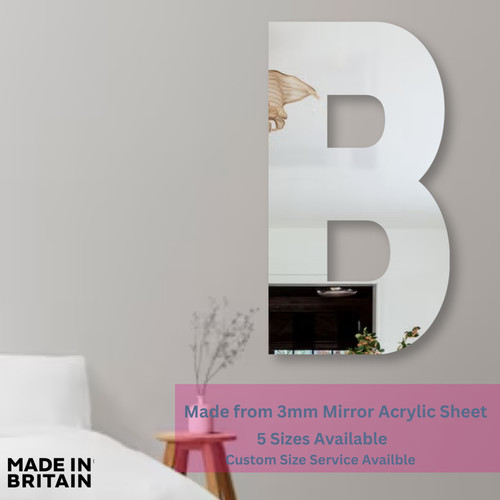 Letter mirror acrylic - b, wall