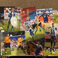 14 Signed Photos By Past And Present Wigan Athletic Players