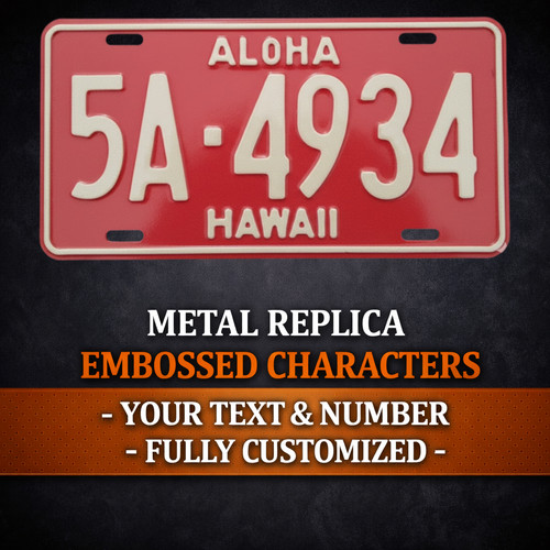 Hawaii 1957 metal embossed - 1957,