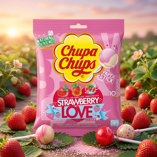 Chupa chups strawberry love - chups,