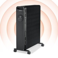 Digital Oil Filled Radiator Heater, 2.5kW/2500 W, Black, Igenix IG2626BL