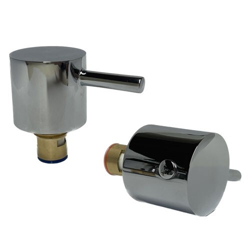 Modern chrome lever handles - chrome,