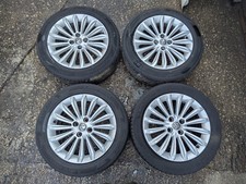 4x VAUXHALL ADAM 16" 6.5J ET40 4-STUD 16-SPOKE ALLOY WHEELS & TYRES 195/55/16