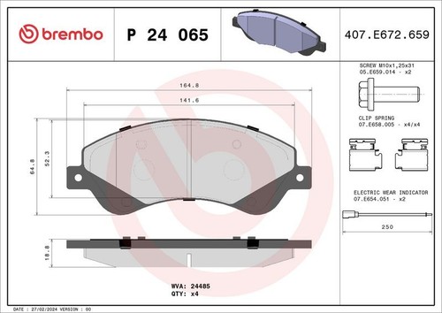 Brembo front brake pad - brake,