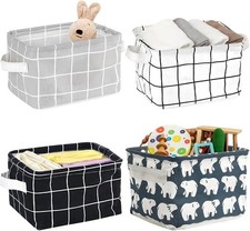 Canvas Storage Box 4 Pack