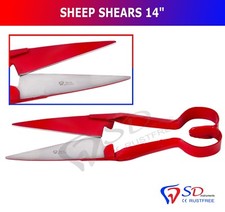 SHEEP SHEARS 14"  / TOPIARY MADE OF QUALITY STEEL Livestock Hand Shears CE NEW 