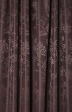 CHATSWORTH CHOCOLATE BROWN DESIGNER LINED CURTAINS FULLY LINED VAROIUS SIZES