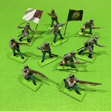 Britains Deetail 10x US Civil War Confed South Soldiers (ACW) JOB LOT Made UK