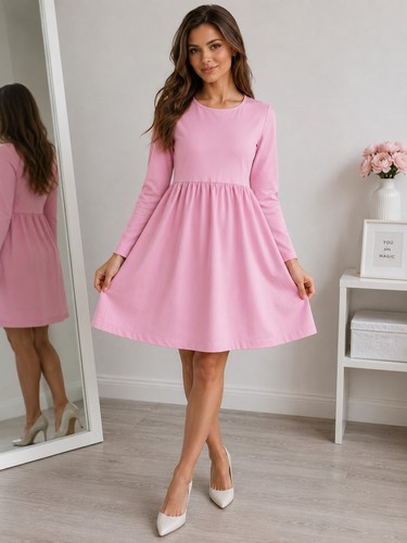 New pink tie waist - , formal