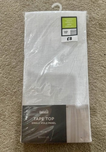 New dunelm white tape top - new,