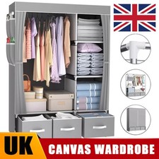 Large Fabric Canvas Wardrobe