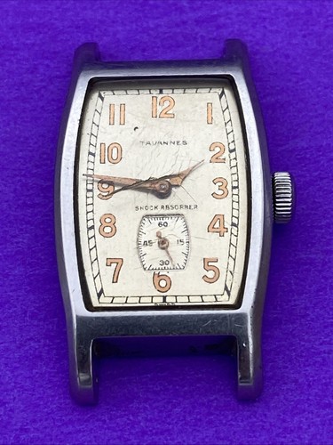 1940s tavannes stainless steel - stainless,