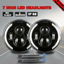 Pair 7" Inch Round LED