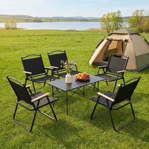 Folding camping table - folding,
