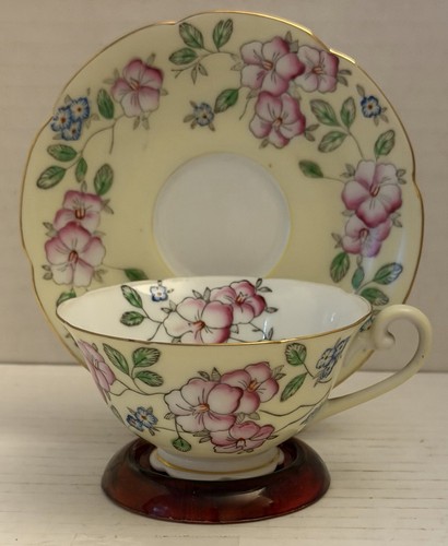 Vintage diamond china tea cup - tea,