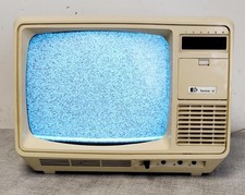 Vintage 1970s PYE Rambler 12 Portable Black & White Monochrome CRT Television TV