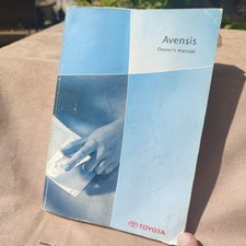 ORIGINAL 2003-09 TOYOTA AVENSIS  OWNERS MANUAL HANDBOOK TATTY