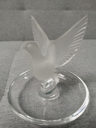 Lalique crystal dove ring - lalique,