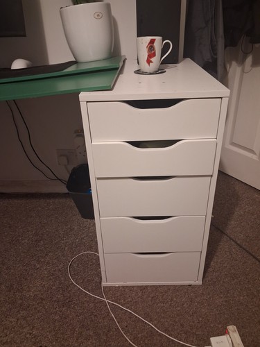 Ikea alex drawers white - 2,