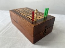 Vintage Folding Cribbage Board