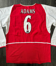 Original Nike Arsenal 2002/2003 Long Sleeve Home Shirt ADAMS 6 XL