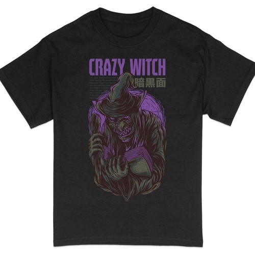 Spooky witch graphic - spooky, tee