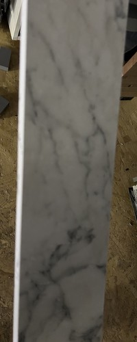 Marble bianco effect kitchen - marble,