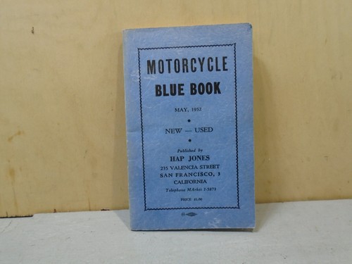 1952 motorcycle blue - 1952,