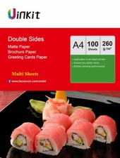  A4 Double Sides Matte Photo Paper 260Gsm Thick Matt Inkjet  Paper Print Uinkit 