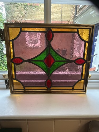 Antique stained glass window - antique,